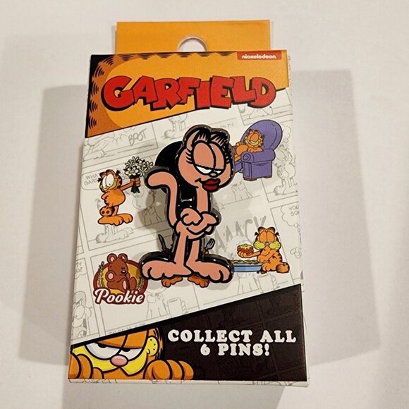 Garfield Nickelodeon Blind Box Enamel Pin 2024 Arlene Pink Girlfriend Cat Opened - Picture 2 of 10
